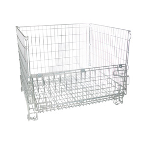 Wire Frame Stackable Container Open